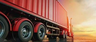 Транспортування завантаженого контейнера до порту.