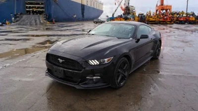 Пригон авто з США в Одесу — вивантаження Ford Mustang в Одеському порту
